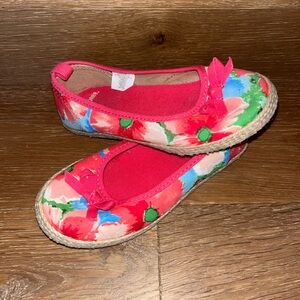Gymboree Floral slip on espadrilles girls Shoes pink